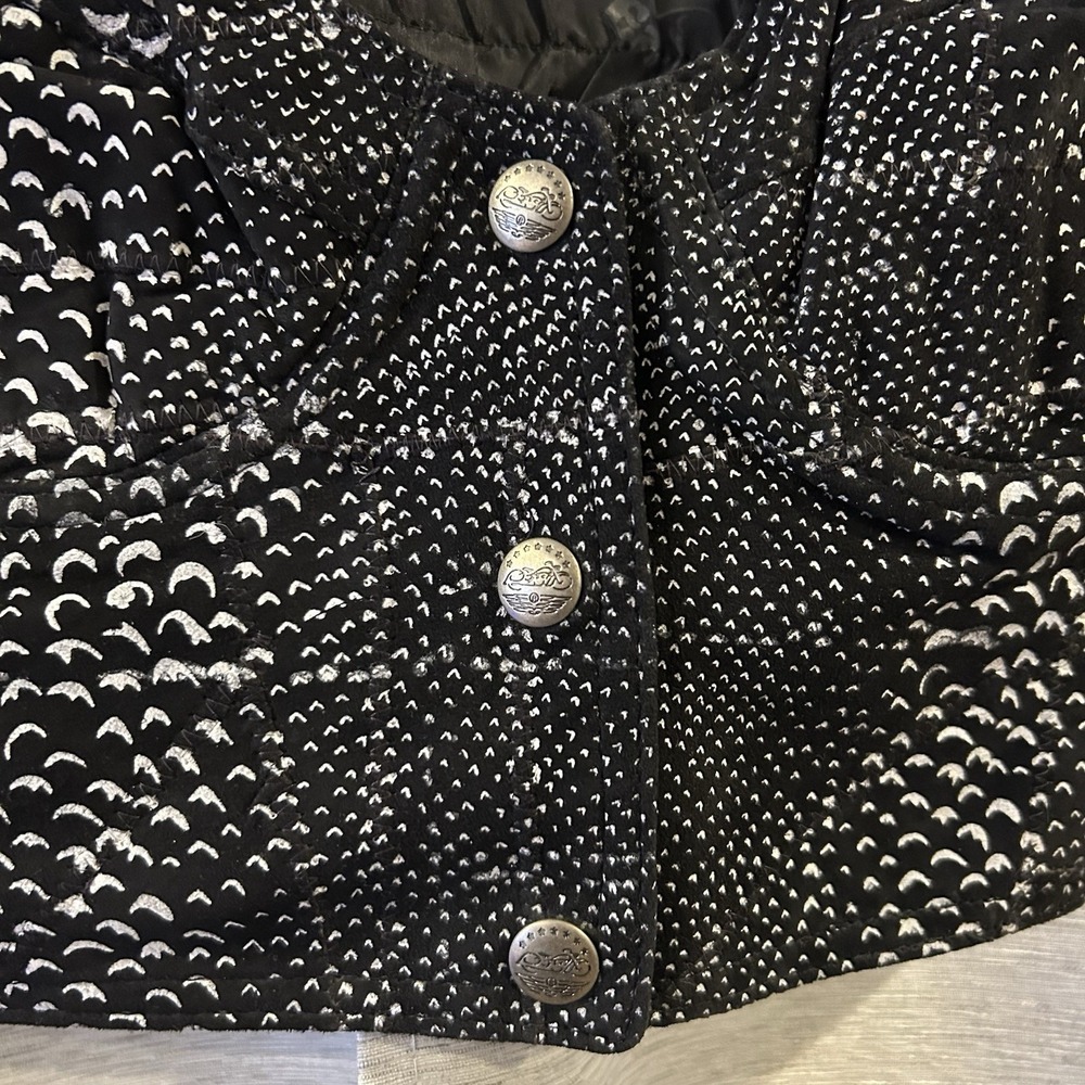 FABULOUS Vintage‎ Leather Easy Rider Motorcycle BUSTIER-Bra -Corset Closer Snaps - Picture 5 of 8